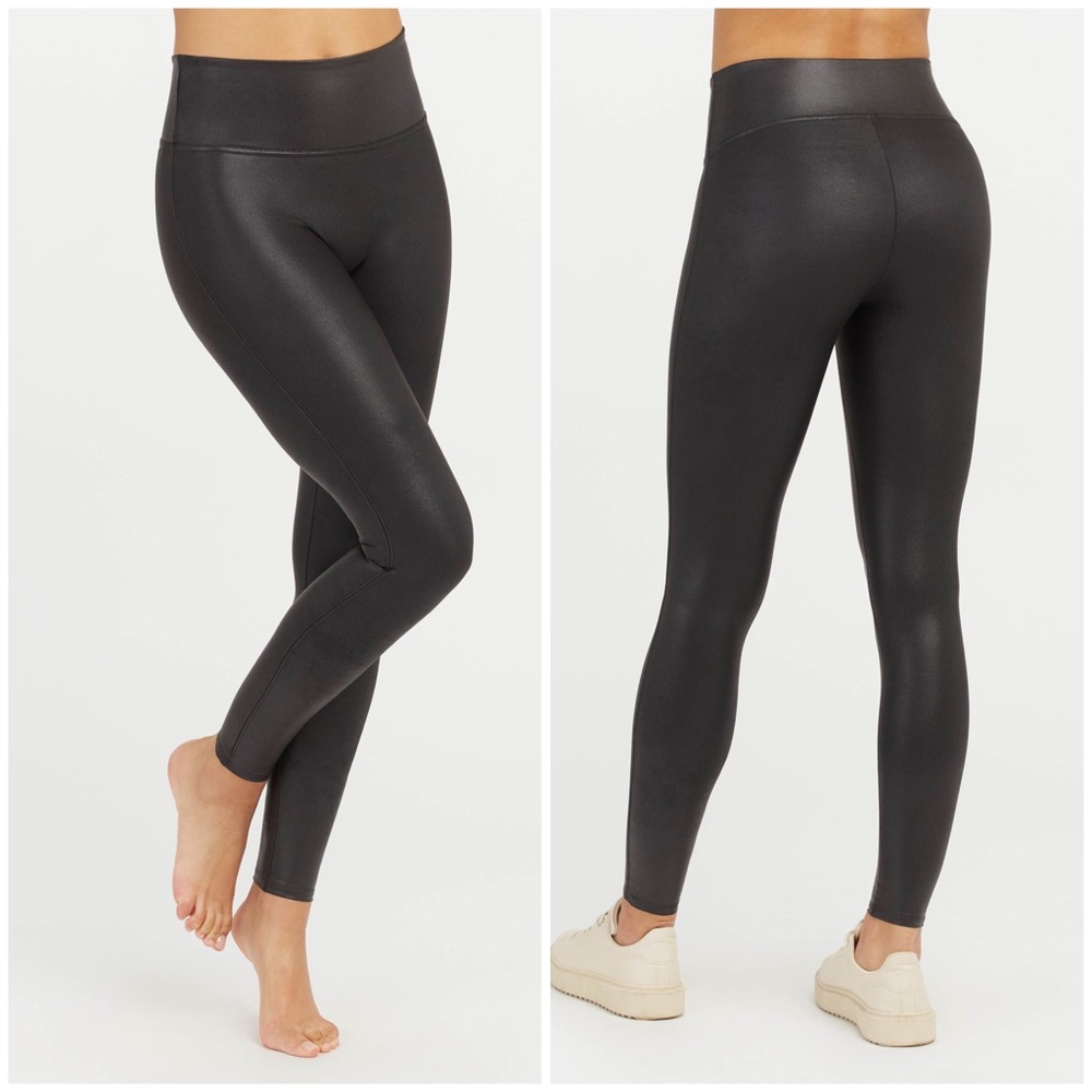 Spanx Faux Leather Leggings - Black Size S